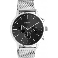 Oozoo Battery Chronograph Watch with Metal Bracelet