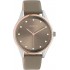 Oozoo Timepieces Watch with Leather Strap in Gray color