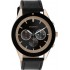 Oozoo Battery Watch with Leather Strap in Black