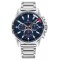 Tommy Hilfiger Mason Battery Watch with Metal Bracelet in Silver Color 1791788