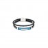 Men's Visetti Stainless Steel Bracelet in Black-Blue color BR006BM