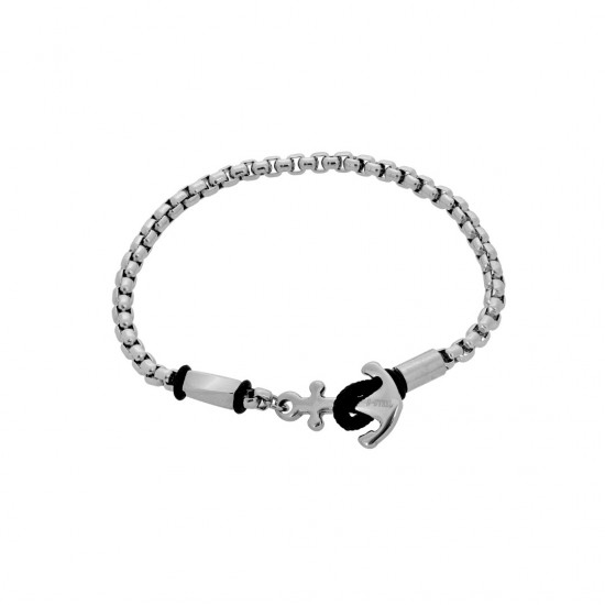 Visetti bracelet made of stainless steel anchor