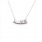 SILVER 925 LOVE NECKLACE WITH ZIRCON AND PEARL ITALIAN DESIGN ZN1145W