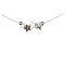 Necklace with silver stars 925