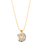 charm gold plated necklace 2022 with crystal ε91848