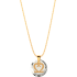charm gold plated necklace 2022 with crystal ε91848