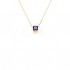925 Sterling Silver Necklace with Gold Plating 