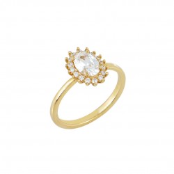 14ct gold rosette engagement ring d070