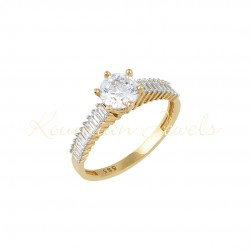 engagement ring gold δ101