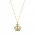 14ct gold crown necklace with KOL23 zircons