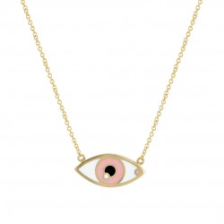 14ct gold eye necklace KOL53