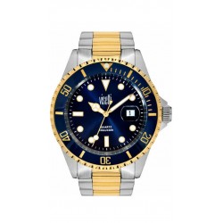 Visetti Yachtmaster watch with silver and gold bracelet 