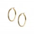 Earrings gold rings 14k polished ΚΡ6