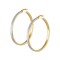 Earrings gold carat hoops 14 