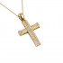 Baptism cross gold 14 k with women's chain f116