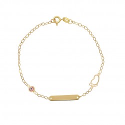14 carat gold ID for little girl T129