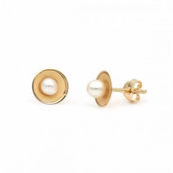 Earrings with pearls Akoya Japan 3,5mm K14 