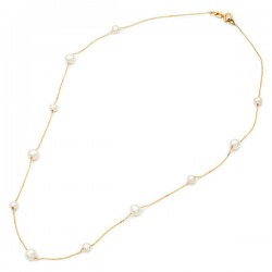 Necklace with Fresh Water Pearl pearls 4.0-5.5mm K14