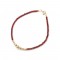 Bracelet with Garnet gold K14 110807