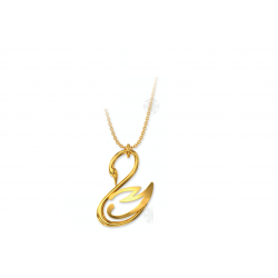Charm Necklace 2023 Silver Goose Necklace with Braided Numbers Gold Plated Γ1026