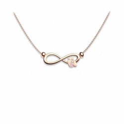 Necklace family infinity silver 925 
