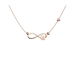 Infinity family necklace 925 silver with eyelet target