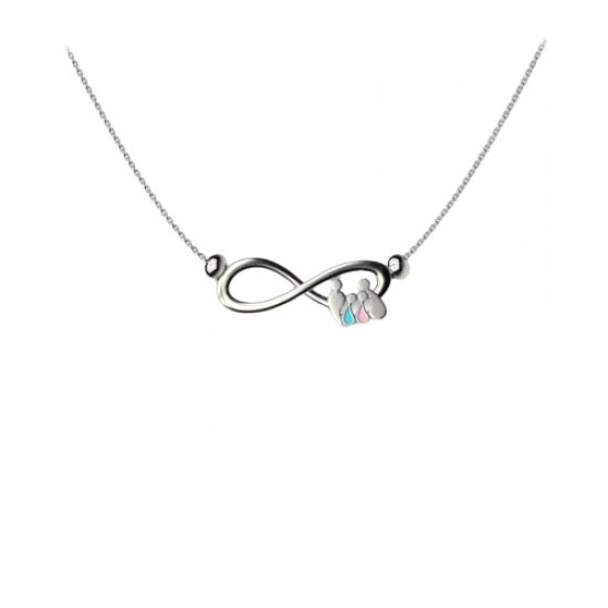 Necklace family infinite silver 925 E54310K