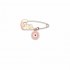 Girl 925 silver safety pin with eye target 