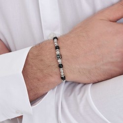 Men's LUCA BARRA bracelet made of BA1244 steel