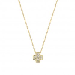 14ct gold cross necklace handmade 