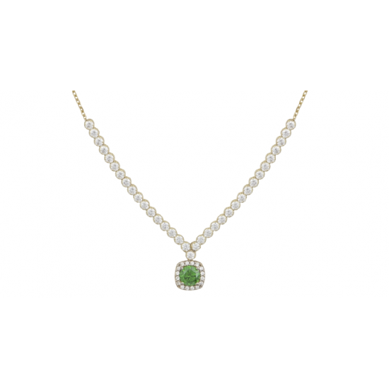 Riviera Gold Necklace With Rosette 14 Carats K8166