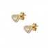 14ct gold gold earrings with zircons 