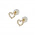  Earrings 14ct gold heart 