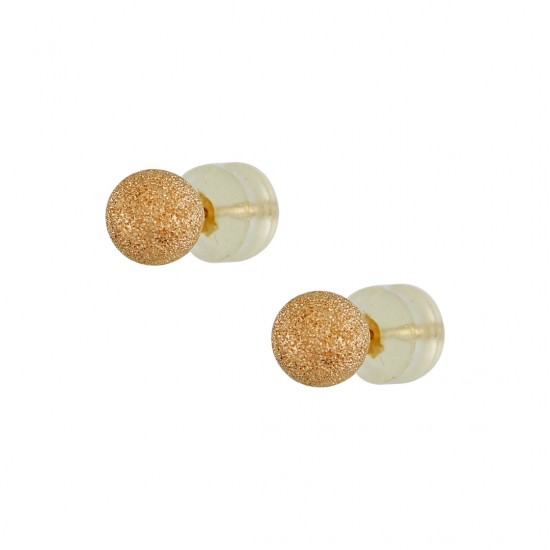 Earrings with gold studded balls 