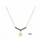 14ct Gold Zirconia Star Necklace KO51