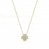 14ct gold cross necklace handmade KOL21
